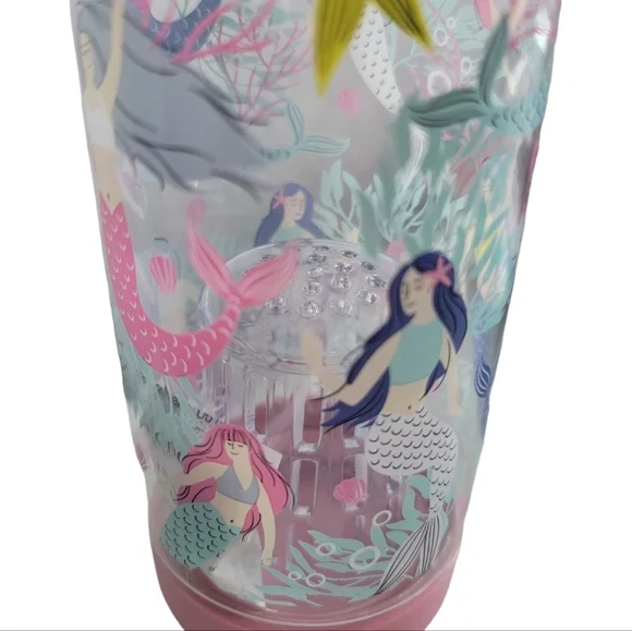 NWOT Molly & Rex BPA Free Plastic Mermaid Waterbottle With Infuser 23.6 Oz - Picture 3 of 5